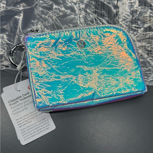 lululemon athletica Handbags - Lululemon Athletica Iridescent Clippable Card Pouch